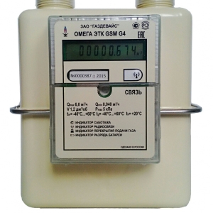 Газовый счетчик бытовой ОМЕГА-ЭТК GSM-G1,6 (правый) купить в Нижнем Новгороде